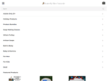Tablet Screenshot of butterflyblissnaturals.com